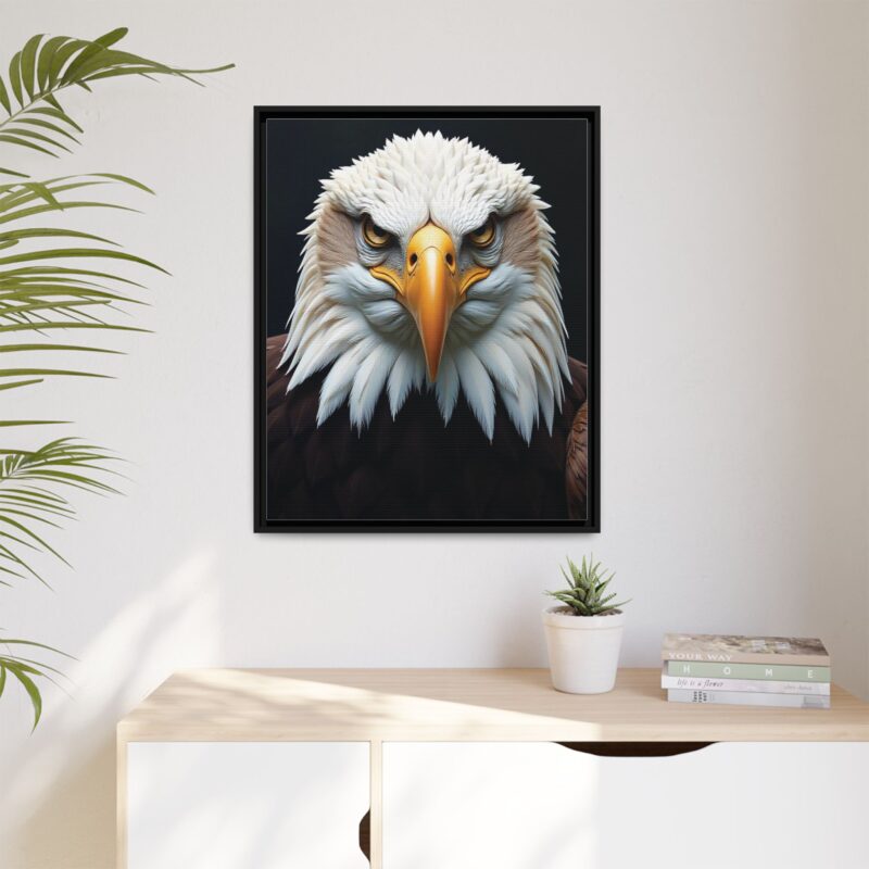 Canvas Art Print on Intense Stare of the Bald Eagle - Image 4