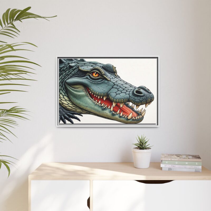 Canvas Print - Alligator Head Close-Up - Image 85