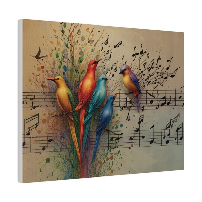 Canvas Wall Art Birds Music Harmony Abstract Design - Image 7