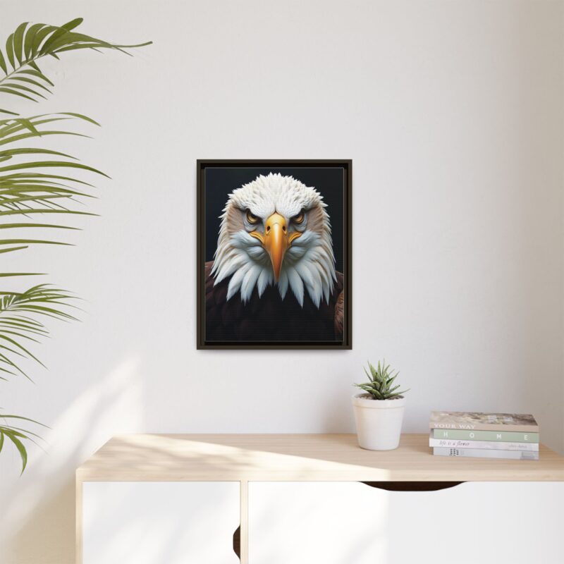 Canvas Art Print on Intense Stare of the Bald Eagle - Image 60
