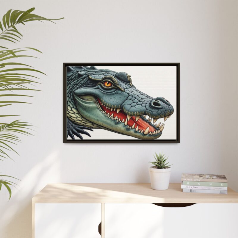 Canvas Print - Alligator Head Close-Up - Image 81