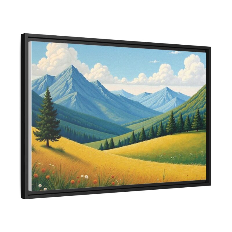 Canvas Prints - Impasto Landscapes: Textured Mountains, Fields, Water - Image 27