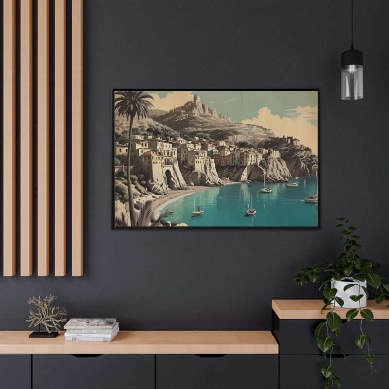 Retro Italian Riviera Travel Poster with Bold Typography Wall Art - Image 40