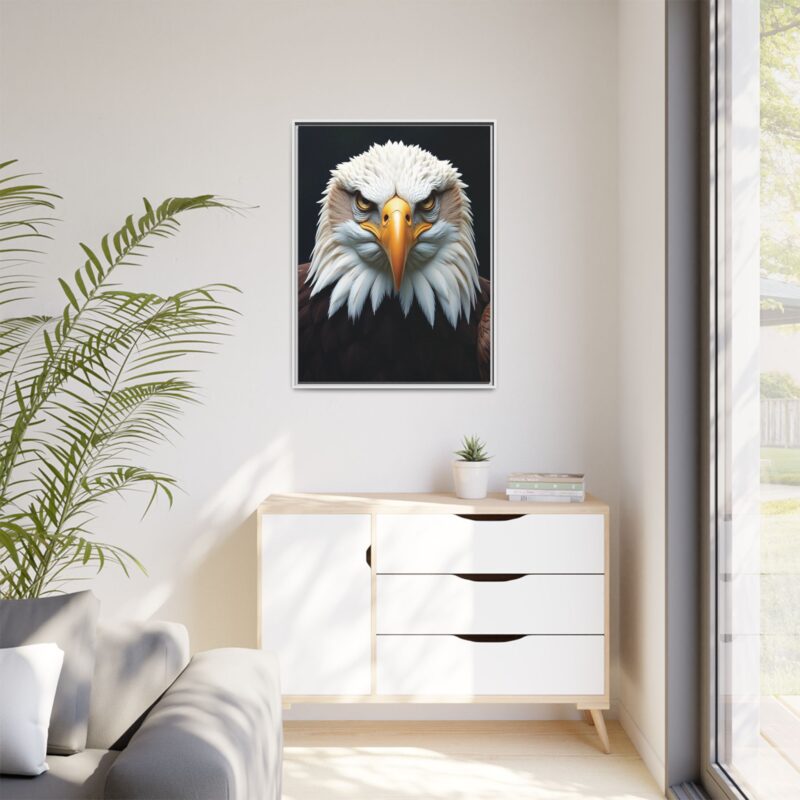 Canvas Art Print on Intense Stare of the Bald Eagle - Image 88