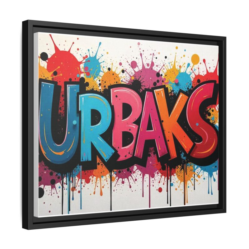 Canvas Wall Art  urban graffiti style with bold and colorful splatters - Image 19