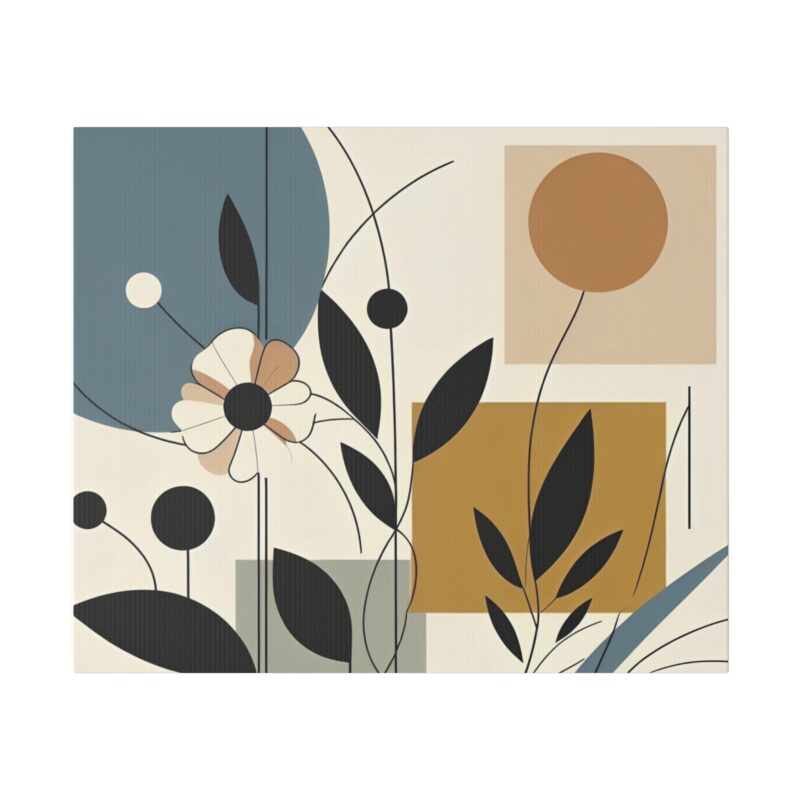 Pop Floral Abstract art on Canvas A Bold and Vibrant Statement - Image 92