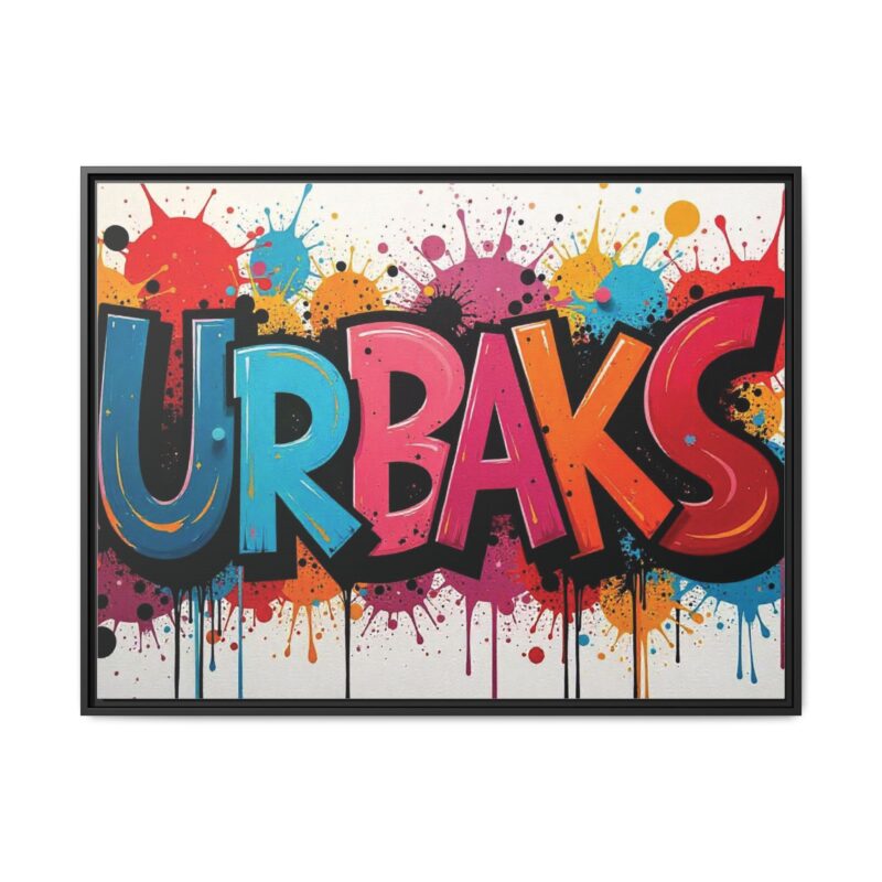 Canvas Wall Art  urban graffiti style with bold and colorful splatters - Image 38