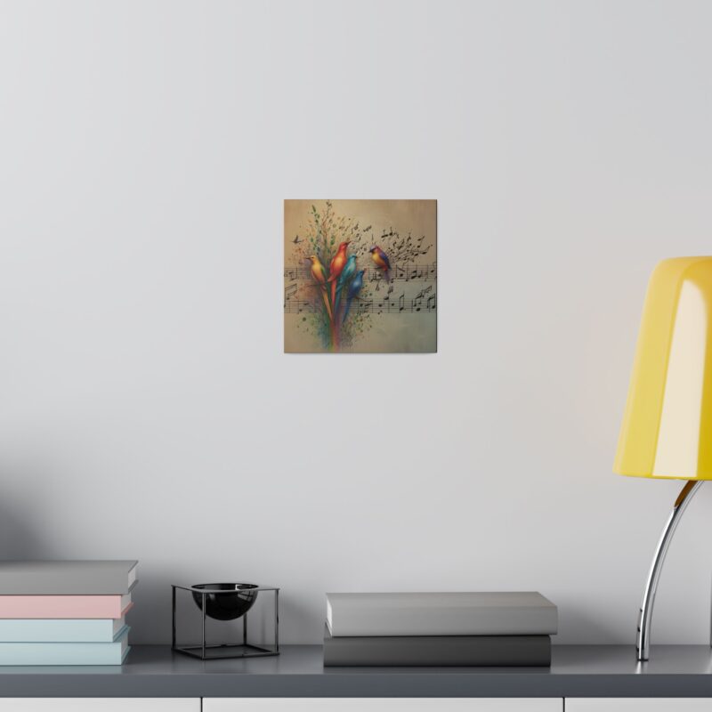 Canvas Wall Art Birds Music Harmony Abstract Design - Image 76