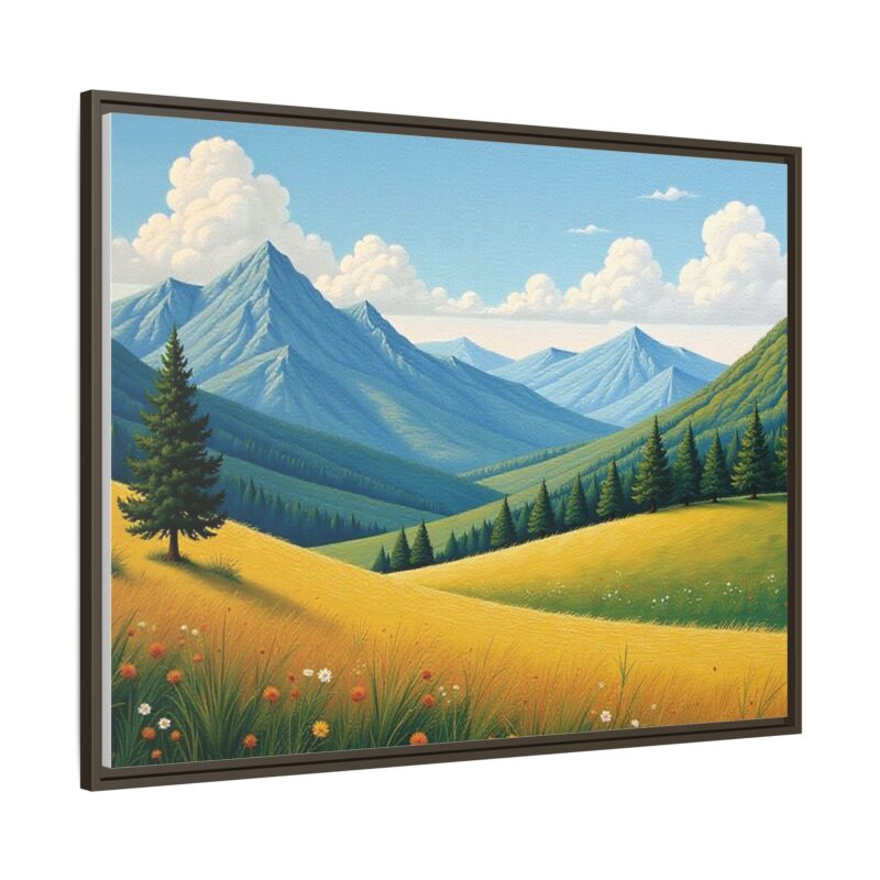 Canvas Prints - Impasto Landscapes: Textured Mountains, Fields, Water - Image 107