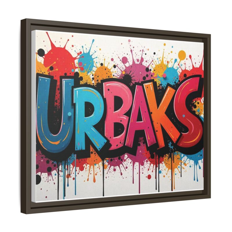 Canvas Wall Art  urban graffiti style with bold and colorful splatters - Image 67