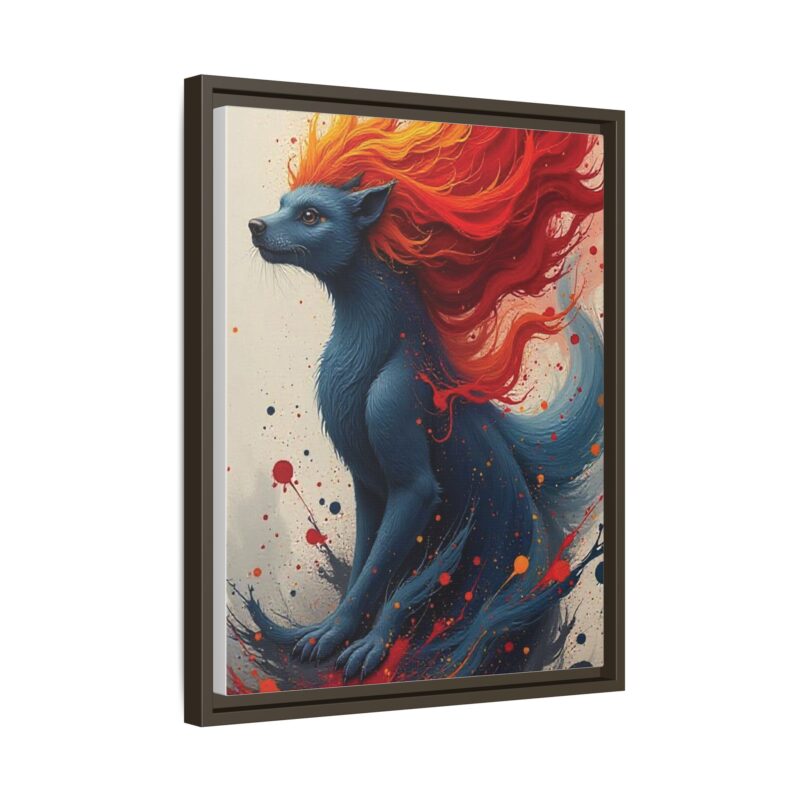 Matte Canvas, Framed  Joyful Chaos: Vibrant Colors and Energetic Expression of Happiness - Image 67
