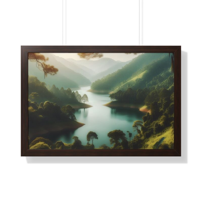 Mountain Majesty: Canvas Wall Art of a Peaceful Stream and River for Living Room and Office Décor" - Image 41