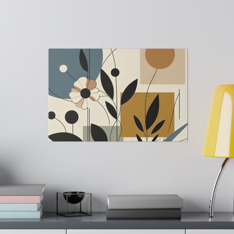 Pop Floral Abstract art on Canvas A Bold and Vibrant Statement - Image 57
