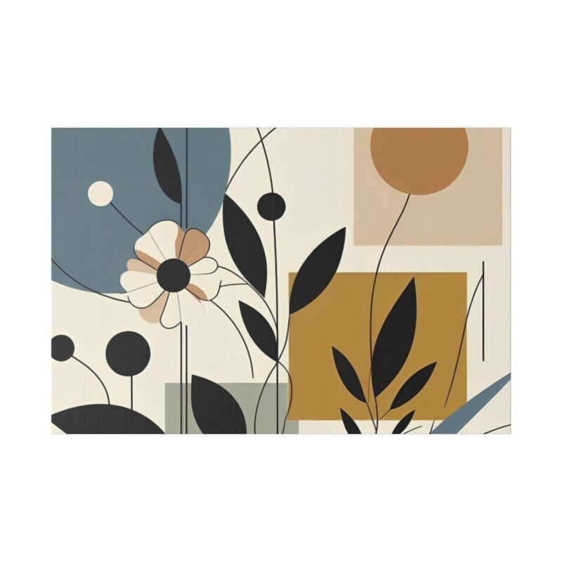 Pop Floral Abstract art on Canvas A Bold and Vibrant Statement - Image 62