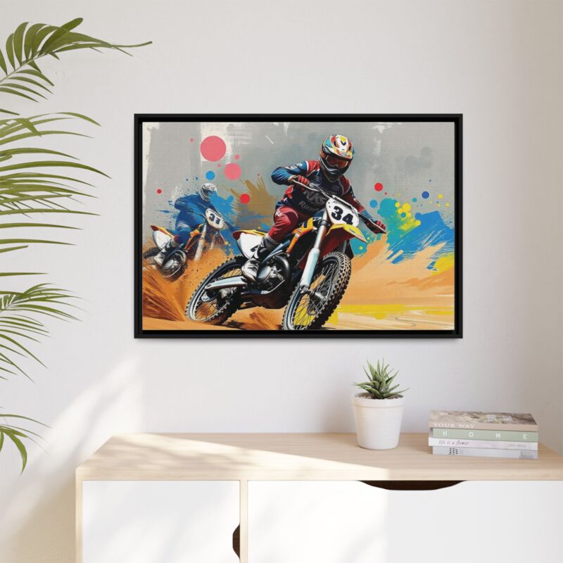 Canvas Wall Art Motocross Rider - Image 36