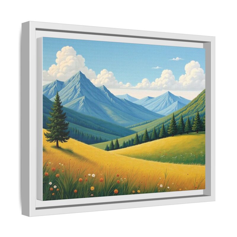 Canvas Prints - Impasto Landscapes: Textured Mountains, Fields, Water - Image 55