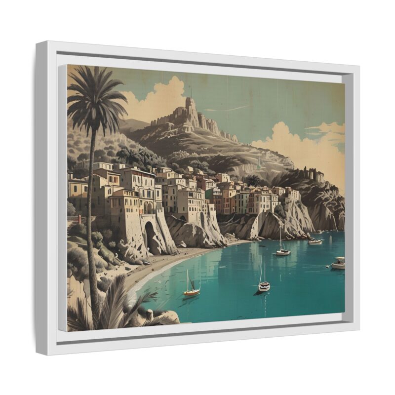 Retro Italian Riviera Travel Poster with Bold Typography Wall Art - Image 63