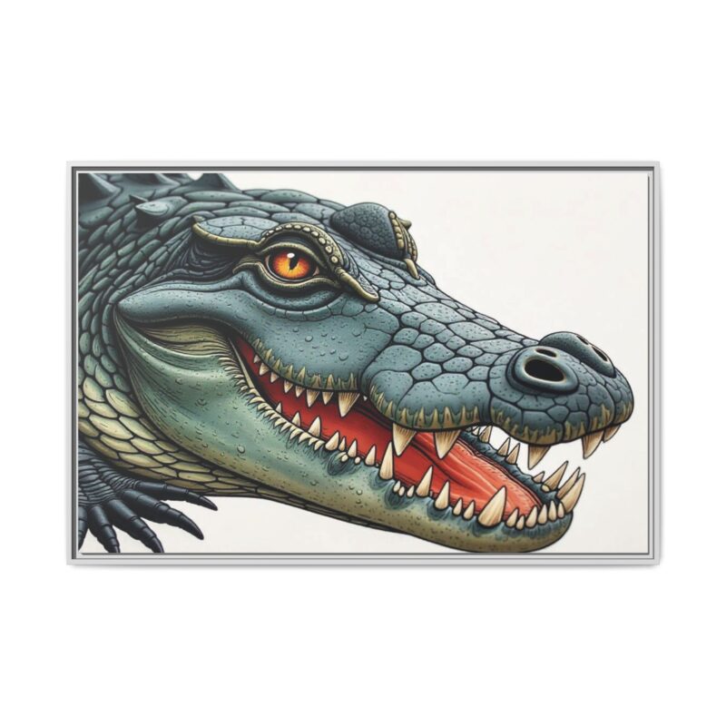 Canvas Print - Alligator Head Close-Up - Image 118