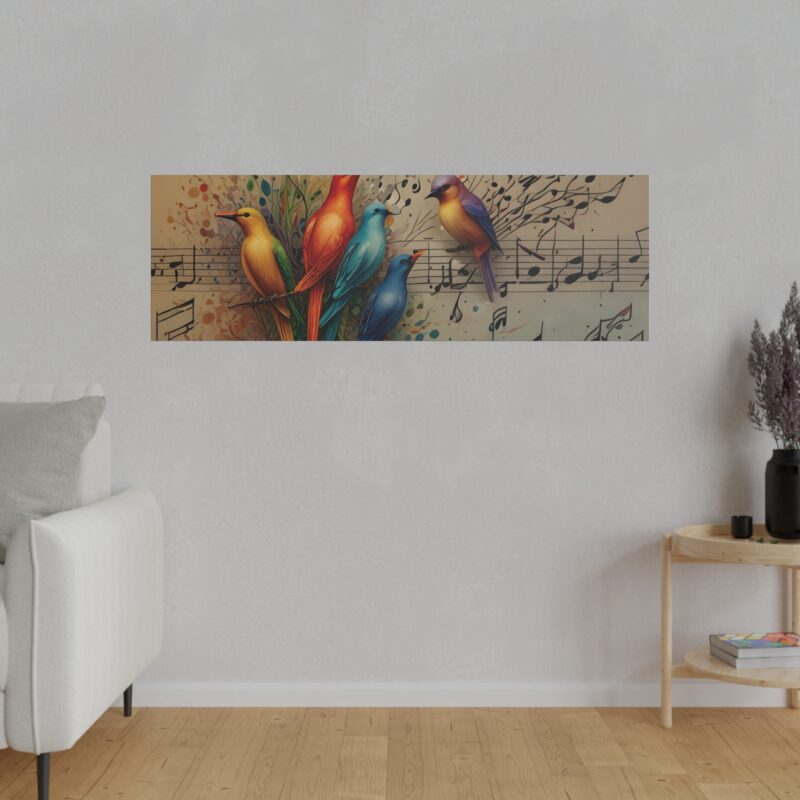 Canvas Wall Art Birds Music Harmony Abstract Design - Image 75