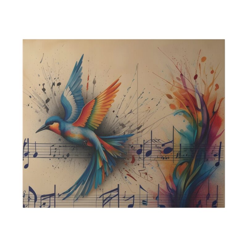 Canvas Wall Art - Minimalist Bird and Music Art: Perfect for Nature Lovers - Image 92