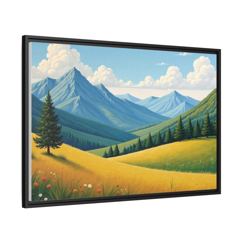 Canvas Prints - Impasto Landscapes: Textured Mountains, Fields, Water - Image 35