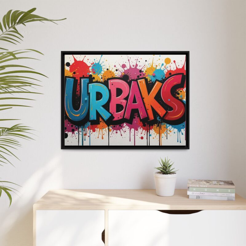 Canvas Wall Art  urban graffiti style with bold and colorful splatters - Image 32