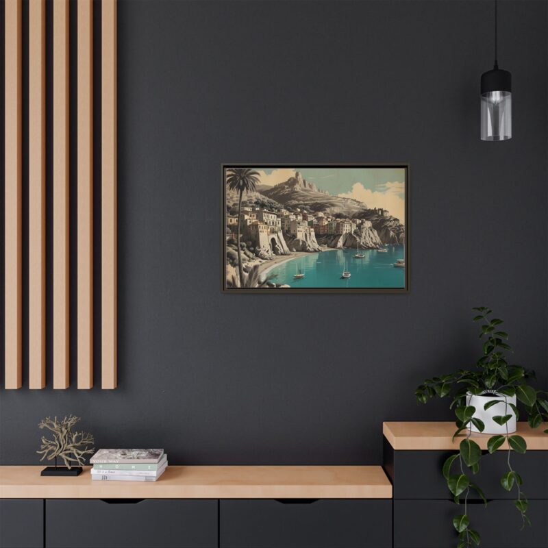 Retro Italian Riviera Travel Poster with Bold Typography Wall Art - Image 84