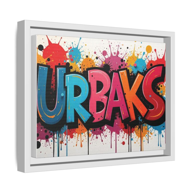 Canvas Wall Art  urban graffiti style with bold and colorful splatters - Image 47
