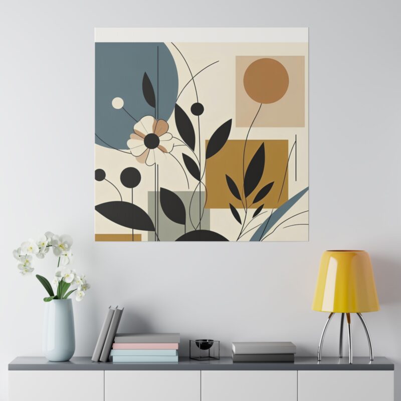 Pop Floral Abstract art on Canvas A Bold and Vibrant Statement - Image 98