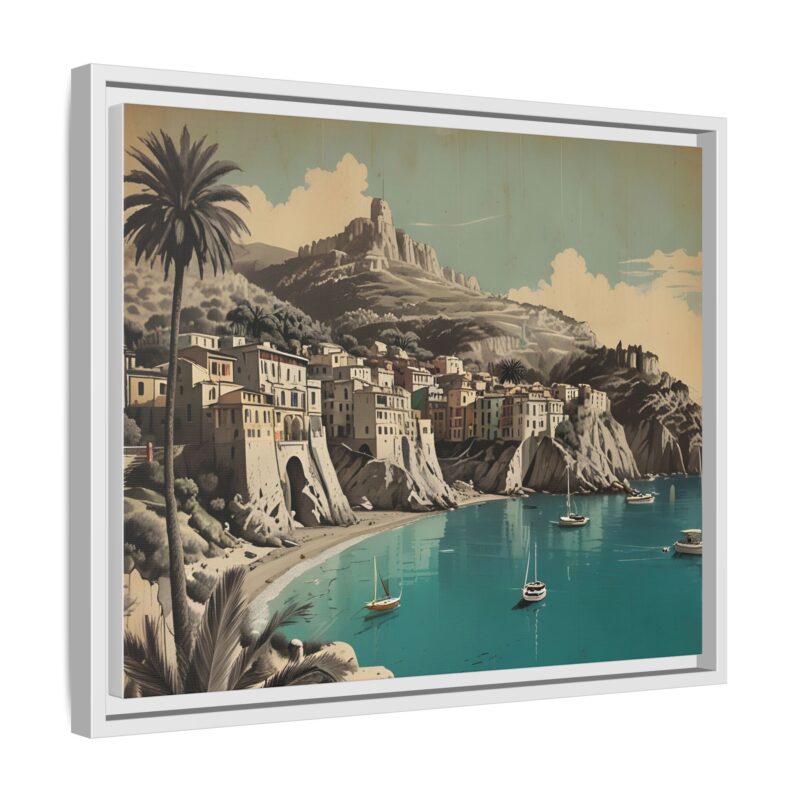 Retro Italian Riviera Travel Poster with Bold Typography Wall Art - Image 71