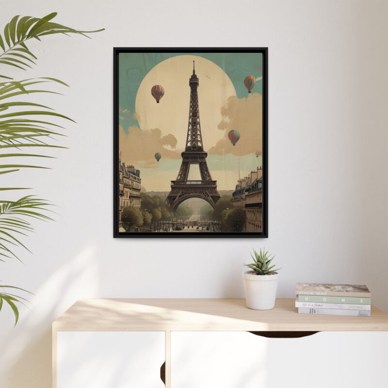 Romantic Vintage Paris Canvas Art Nouveau Typography - Image 83