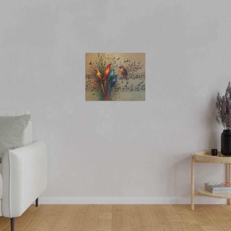 Canvas Wall Art Birds Music Harmony Abstract Design - Image 16