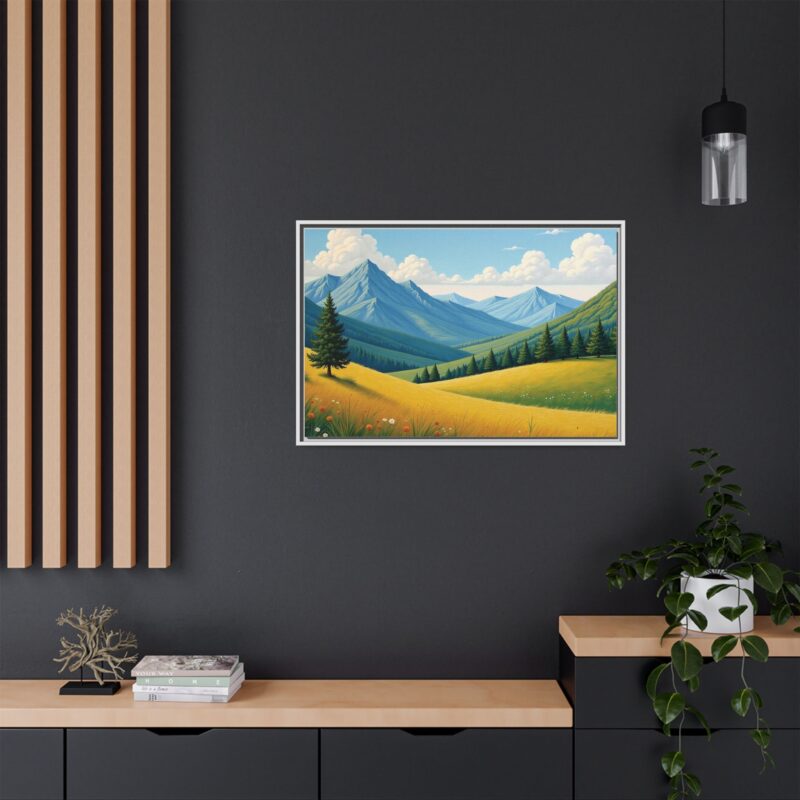 Canvas Prints - Impasto Landscapes: Textured Mountains, Fields, Water - Image 100