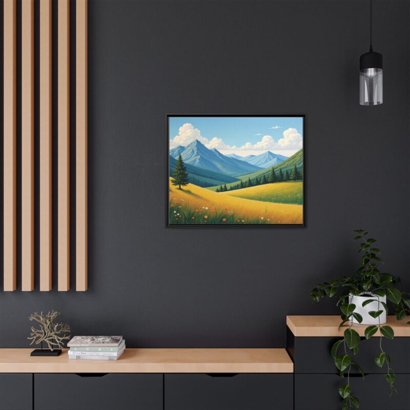 Canvas Prints - Impasto Landscapes: Textured Mountains, Fields, Water - Image 121