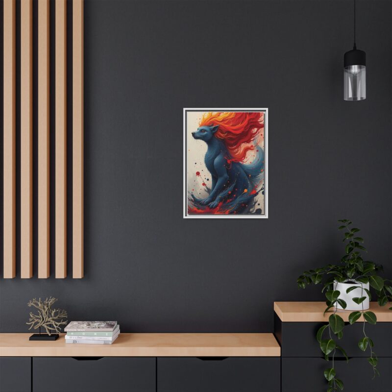 Matte Canvas, Framed  Joyful Chaos: Vibrant Colors and Energetic Expression of Happiness - Image 80