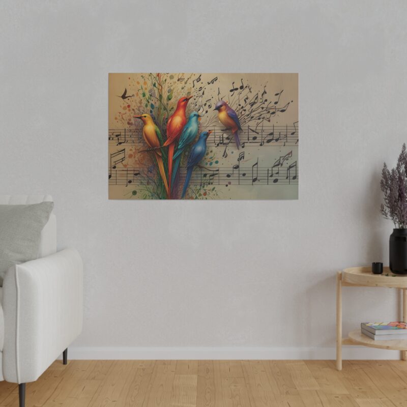 Canvas Wall Art Birds Music Harmony Abstract Design - Image 32