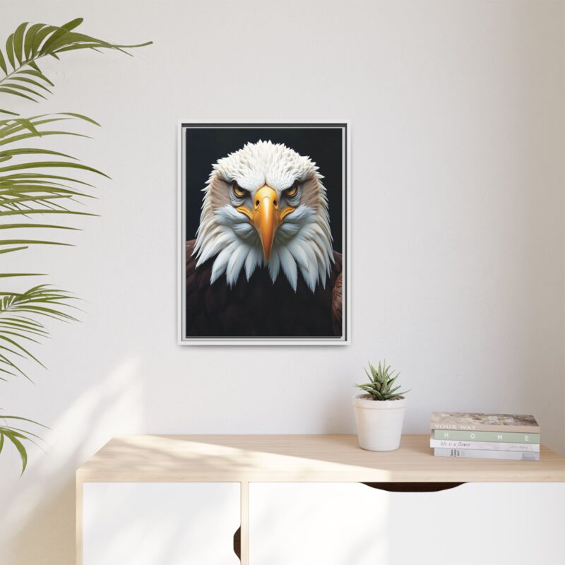 Canvas Art Print on Intense Stare of the Bald Eagle - Image 72
