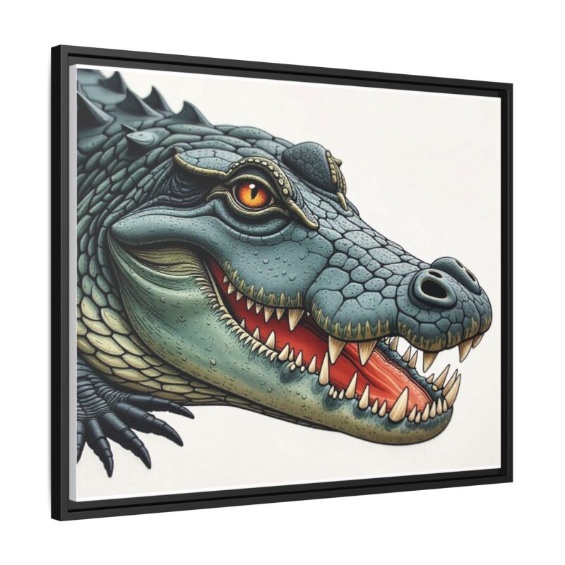 Canvas Print - Alligator Head Close-Up - Image 123