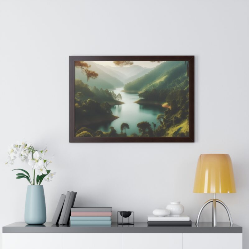 Mountain Majesty: Canvas Wall Art of a Peaceful Stream and River for Living Room and Office Décor" - Image 40