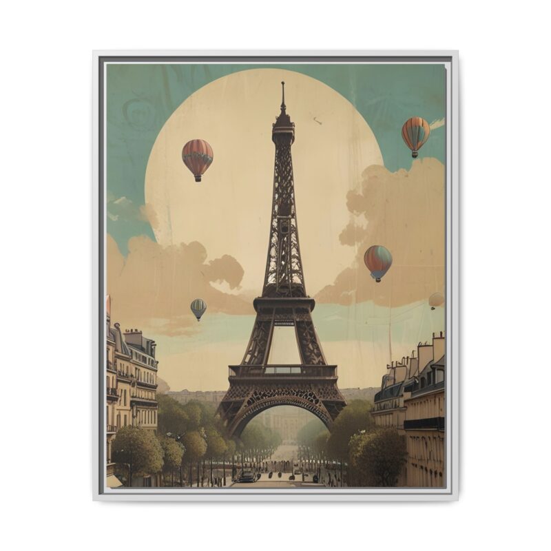 Romantic Vintage Paris Canvas Art Nouveau Typography - Image 89