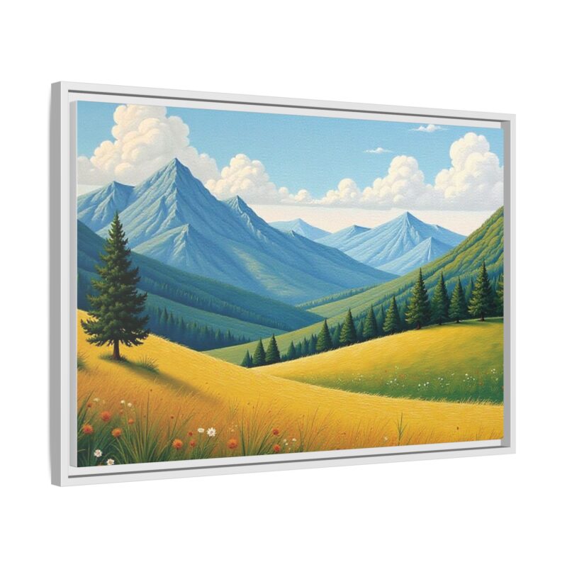 Canvas Prints - Impasto Landscapes: Textured Mountains, Fields, Water - Image 87