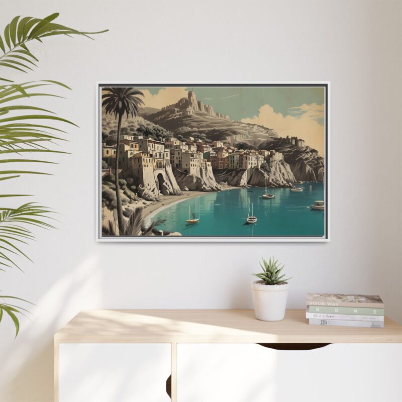 Retro Italian Riviera Travel Poster with Bold Typography Wall Art - Image 100