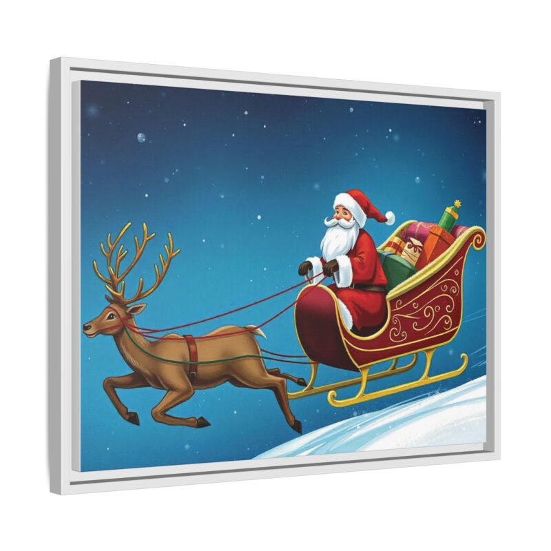 Canvas Print - Traditional Sleigh Ride Santa Claus Christmas Wall Art - Image 31