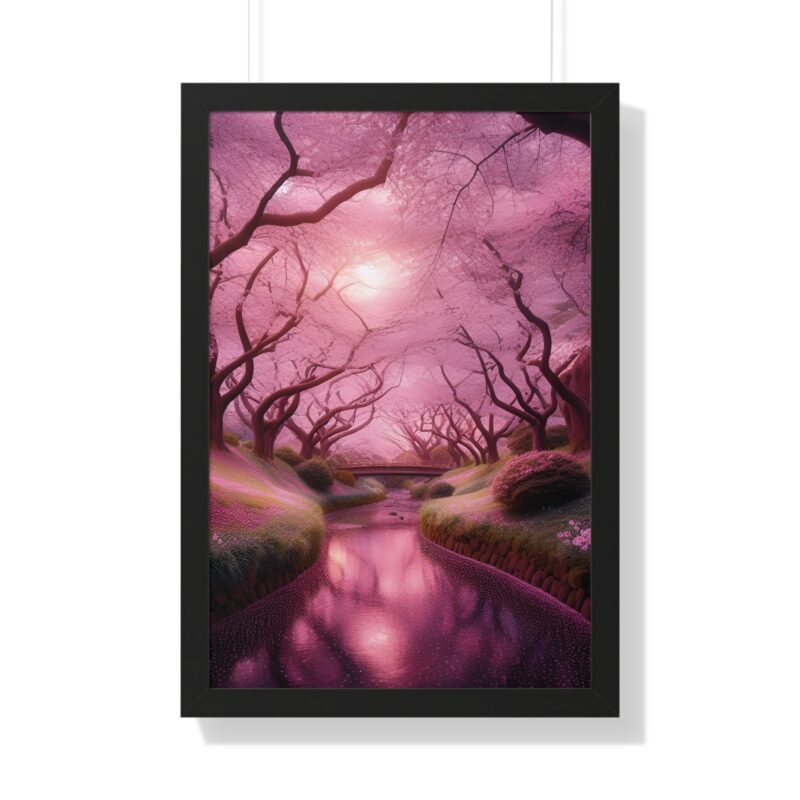 Serene Elegance: Cherry Blossoms  - Canvas Wall Art for Your Living Room and Office Décor" - Image 16