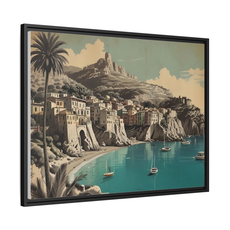 Retro Italian Riviera Travel Poster with Bold Typography Wall Art - Image 27