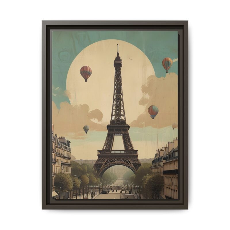 Romantic Vintage Paris Canvas Art Nouveau Typography - Image 41