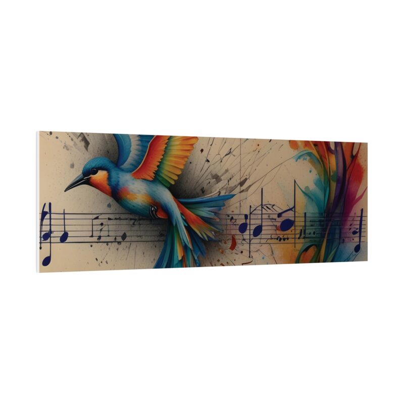 Canvas Wall Art - Minimalist Bird and Music Art: Perfect for Nature Lovers - Image 74
