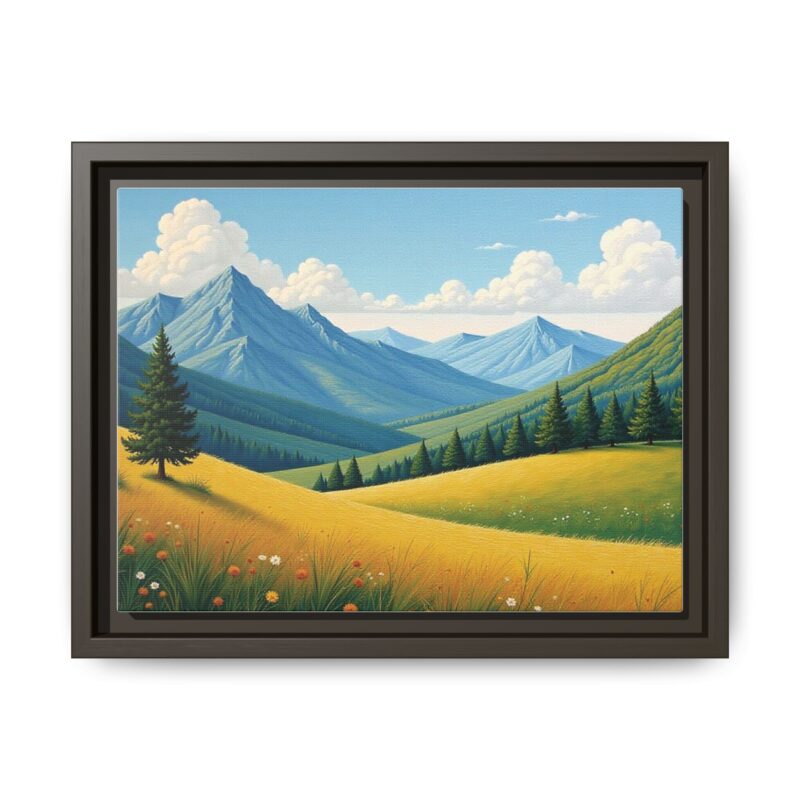 Canvas Prints - Impasto Landscapes: Textured Mountains, Fields, Water - Image 42