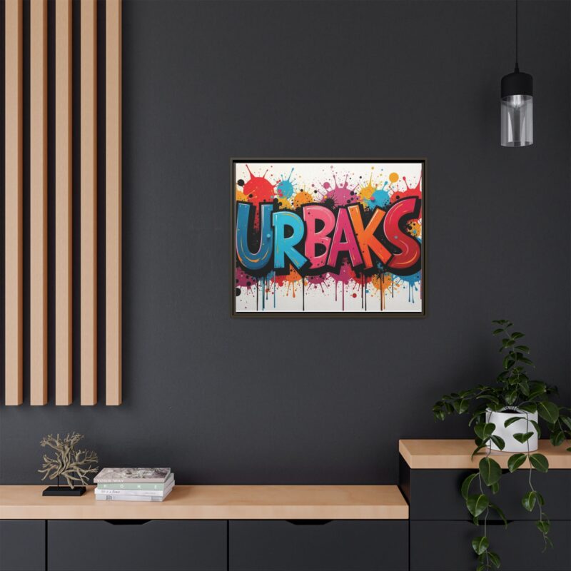 Canvas Wall Art  urban graffiti style with bold and colorful splatters - Image 125