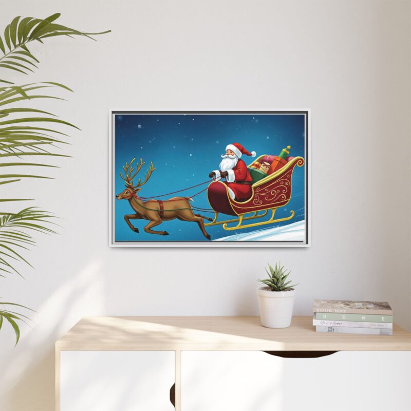 Canvas Print - Traditional Sleigh Ride Santa Claus Christmas Wall Art - Image 40